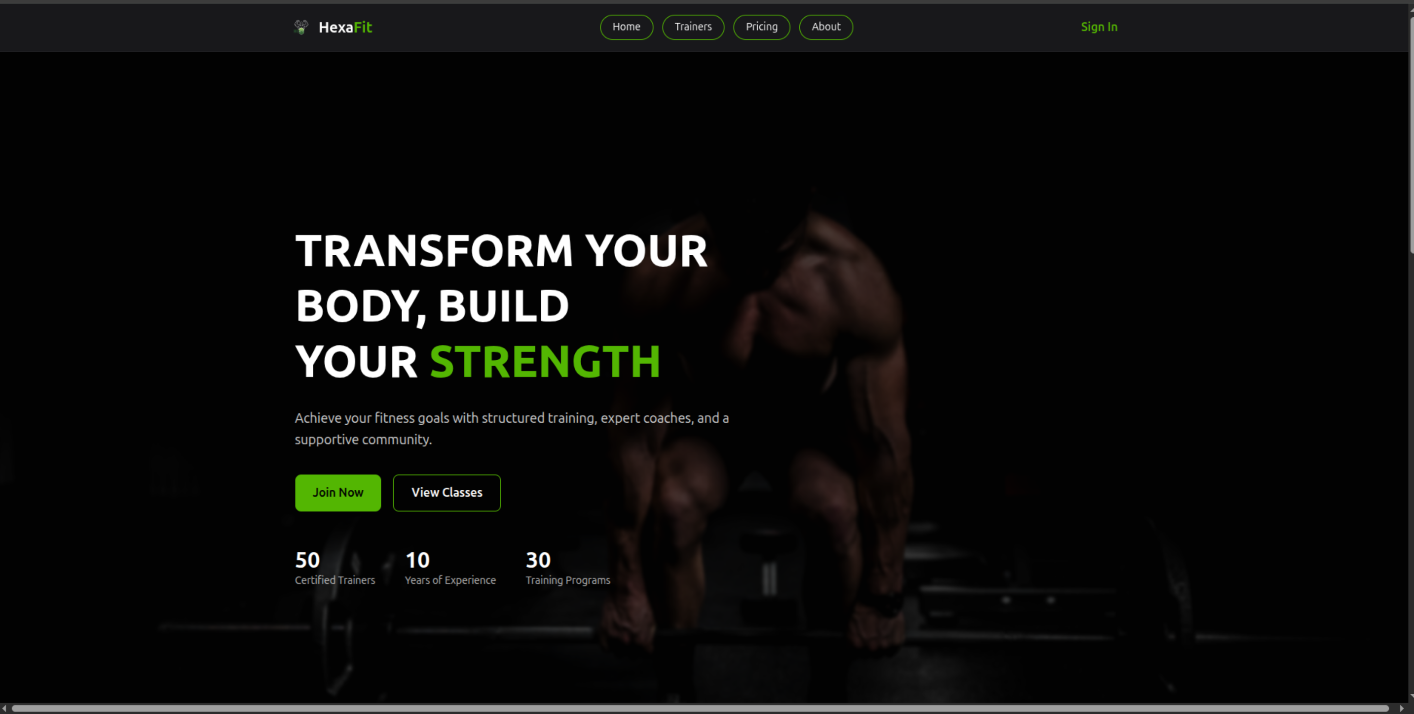 Hexafit Website